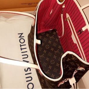 Louis Vuitton Neverfull with wallet